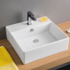  Vasque à poser compact 50x48 cm QUADRO céramique blanche-BB-P2