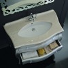 Plan de toilette BELLAGIO de LASA IDEA en marbre biancone (découpe spéciale)