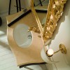 Plan de toilette BELLAGIO de LASA IDEA en marbre sahara gold