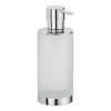 Distributeur de savon à poser NORDIC 250 ml en verre dépoli et laiton