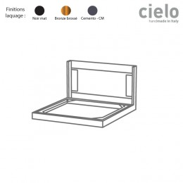 Structure métal pour support vasque + miroir ELLE TONDA de Ceramica Cielo, 3 finitions