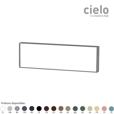 Dosseret céramique 68x23 cm ELLE OVALE, coloris mats "Terre di Cielo"