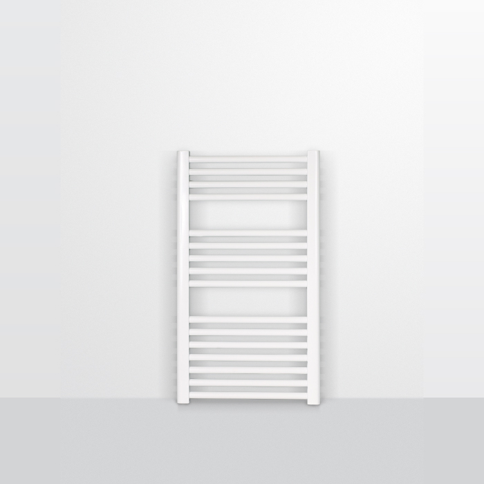 Sèche-serviette eau chaude EMKE raccord latéral radiateur sèche-serviettes  blanc 143 × 40 cm 484 watts
