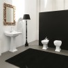 Colonne pour lavabo rétro HERMITAGE de Artceram, céramique blanc brillant - A1