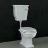 Cuvette WC à poser rétro Ellade de Hidra Ceramica, sortie horizontale, céramique blanc brillant - A1
