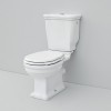 Cuvette WC rétro pour réservoir attenant HERMITAGE de Artceram, sortie horizontale, céramique blanc brillant - P2