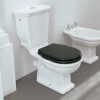 Cuvette WC rétro pour réservoir attenant HERMITAGE de Artceram, sortie horizontale, céramique blanc brillant - P3
