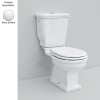 Cuvette WC rétro pour réservoir attenant HERMITAGE, sortie verticale, céramique blanc brillant - P2