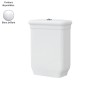 Réservoir WC attenant 38x51 pour cuvette HERMITAGE - ELLADE, céramique blanc brillant