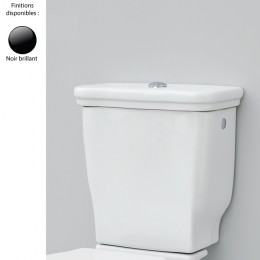 Réservoir WC attenant 42x41 pour cuvette HERMITAGE de Artceram, céramique noir brillant
