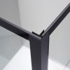 Profilé angulaire en aluminium noir pour paroi de douche SCREEN BLACK CHESS de GME