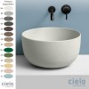 Vasque ronde à poser Ø45 cm design ERA de Ceramica Cielo, céramique, 14 coloris