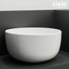 Vasque ronde à poser Ø45 cm design ERA de Ceramica Cielo, céramique blanc brillant