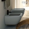 Cuvette WC suspendue design SHUI COMFORT de Ceramica Cielo, céramique coloris Brina