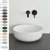 Vasque ronde à poser Ø40xH15 cm design ERA de Ceramica Cielo, céramique 14 coloris