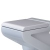 Abattant WC blanc pour cuvette LA FONTANA, charnières à fermeture ralentie