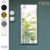 Miroir lumineux mural 40x95 cm design ARGO de Ceramica Cielo, cadre métal laqué noir mat 2