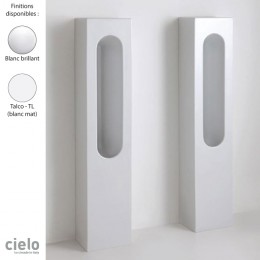 Urinoir au sol design SLOT de Ceramica Cielo, 30x23xH147 cm, céramique blanche