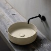 Vasque ronde à poser Ø40 cm design SHUI COMFORT de Ceramica Cielo, céramique Lino_P2