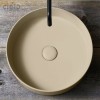 Vasque ronde à poser Ø40 cm design SHUI COMFORT de Ceramica Cielo, céramique Lino_P3