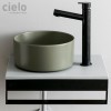 Vasque ronde à poser Ø25 cm design MINIMO-SHUI COMFORT, Ceramica Cielo, céramique, agave_P2