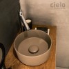 Vasque ronde à poser Ø25 cm design MINIMO-SHUI COMFORT,  Ceramica Cielo, céramique, arenaria_P2