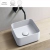 Vasque carrée à poser 25x25 cm MINIMO-SHUI COMFORT en céramique blanc