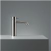 Mitigeur lavabo design SOURCE de Quadro Design, bec haut 10 cm, inox 316L brossé_P2