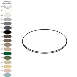 Tablette en céramique pour structure porte-vasque CATINO TONDO, 17 coloris