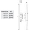 Caniveau de douche design CERAWALL PURE inox - 90, 100 ou 120 cm
