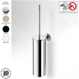 Porte brosse WC mural en inox poli brillant EDERA PLUS