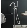 Mitigeur baignoire sur pied design DIAMETRO35, bec haut 77 cm, blanc_P2