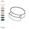 Caisson à tiroir pour structure porte-vasque design CATINO OVALE de Ceramica Cielo, bois laqué 8 finitions
