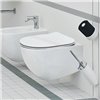Cuvette WC sans bride suspendue design FILE 2.0 de Artceram 37x53 cm, céramique blanc brillant avec abattant slim