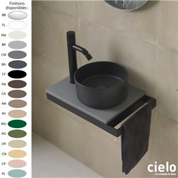 Plan de toilette 40x29 cm MINIMULTIPLO de Ceramica Cielo, 0-1 trou, céramique 17 coloris