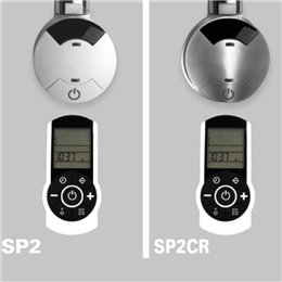 Pack résistance sèche-serviette (100W-1000W) + Thermostat SP2 chromé + télécommande IR