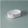 Vasque ovale à poser 60x40 cm design ATELIER de Artceram, céramique blanc mat
