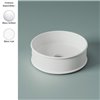 Vasque ronde à poser Ø44 cm ATELIER, céramique blanche