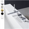 Mitigeur bain-douche 4 trous pour bord de baignoire design RAN de Treemme, chromé_P1