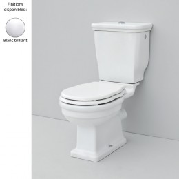 Pack WC rétro Ellade de Hidra Ceramica, sortie horizontale, céramique blanc brillant_P1
