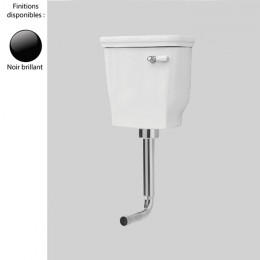 Réservoir WC suspendu basse position 42x41 HERMITAGE de Artceram, céramique noir brillant