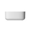 Vasque carrée à poser 42x42 cm design MOON de Scarabeo, céramique blanche