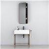 Porte-serviette latéral pour meuble-lavabo NARCISO, acier peint bronze effet brossé