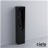 Urinoir colonne design SLOT de Ceramica Cielo, 30x23xH147 cm, céramique noir brillant