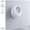 Urinoir suspendu design BALL de Ceramica Cielo, 66x30xH70 cm, céramique blanche