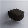 Cuvette WC suspendue rimless 2.0 ERA 37x53 cm de Ceramica Cielo, céramique noir mat