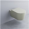 Cuvette WC suspendue SMILE 35x53 cm de Ceramica Cielo, céramique coloris POMICE