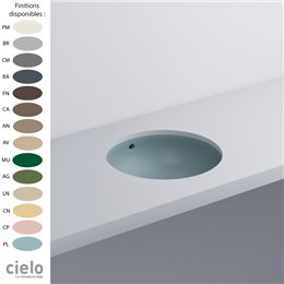 Vasque ronde sous plan Ø40 cm ENJOY de Ceramica Cielo, céramique 14 coloris
