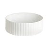 Vasque ronde à poser Ø44 cm MILLERIGHE de Artceram, céramique fine blanc mat_P1
