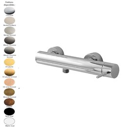 Barre de douche adaptable au robinet thermostatique mural Chrome - TRES  03463506 - Vita Habitat